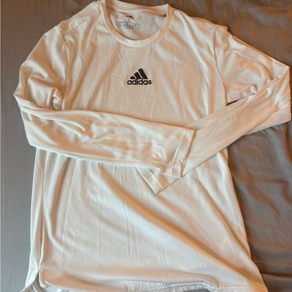 Adidas Classic White Long Sleeve Tee - Picture 1 of 6
